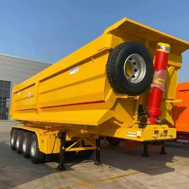 20–80 Tonnen hydraulischer Sattelauflieger mit Selbstheckkippung